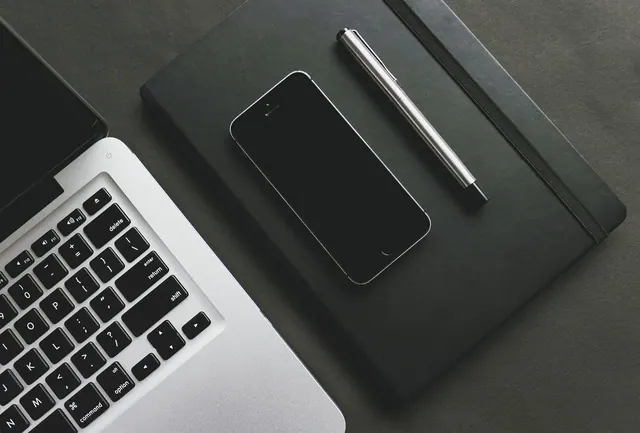 pen, notebook, notepad, diary, stationery, desk, laptop, computer, macbook, keyboard, macbook pro, tech, technology, apple, electronics, minimal, digital, computer hardware, comput
