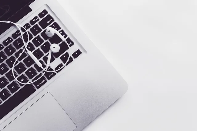 desk, laptop, computer, macbook, keyboard, macbook pro, tech, technology, apple, electronics, minimal, digital, computer hardware, computer keyboard, minimal tech, music, headphones, headset, listening, earphone, sound, earbuds, macbook pro, tech, tech, tech, tech, tech, earbuds, earbuds, earbuds. 6 pointers on desk sound control products that hold up