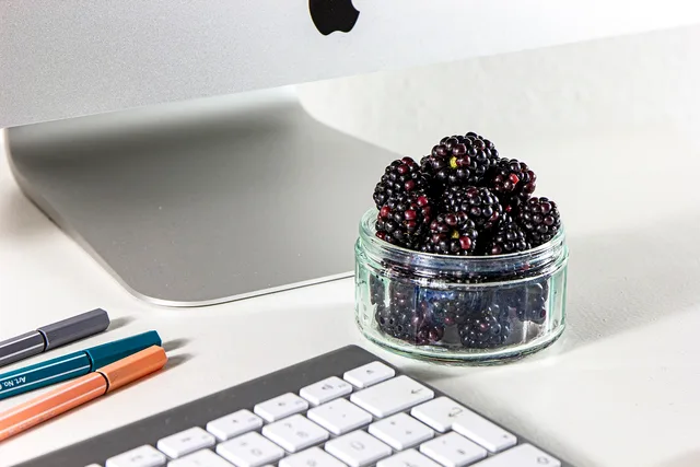 keyboard, brambles, desktop, computer, pens, work, business, technology, office, home office, working from home, desk, design, office supplies. Leases and building codes shape a quiet desk setup more than any product spec