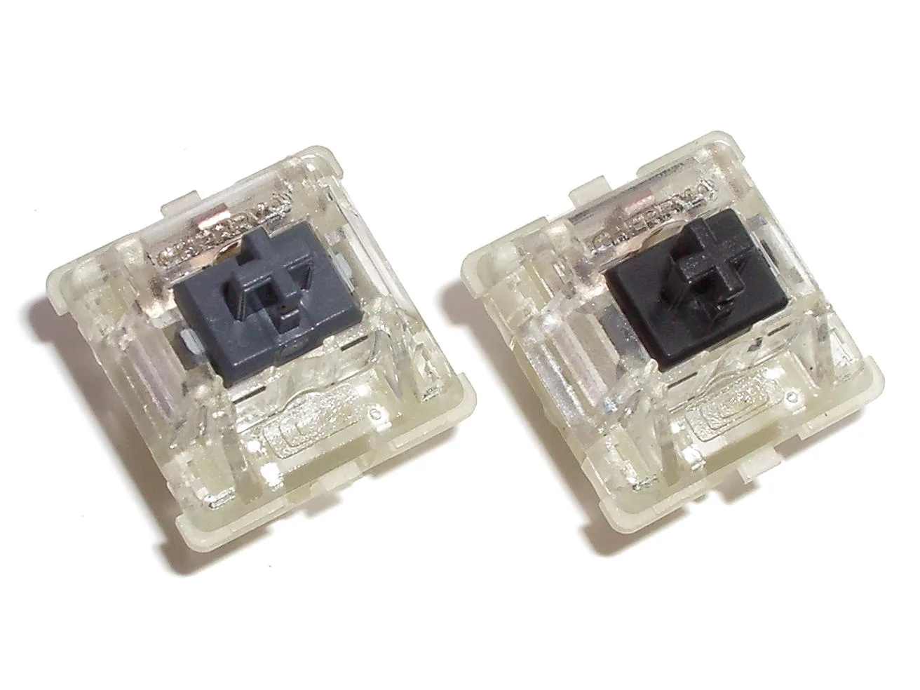 Cherry MX Silent RGB Black (grey slider) vs Cherry MX RGB Black. Silent keyboard switches rules: who sets the limit?